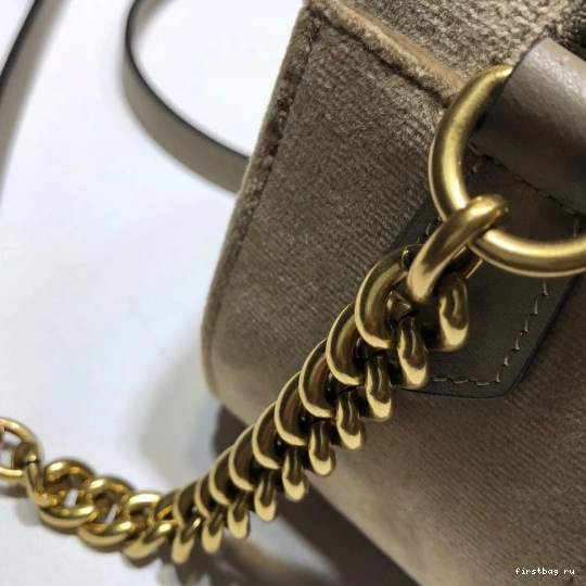 First bag ru matelassé bag Gucci shoulder Marmont GG small 0810